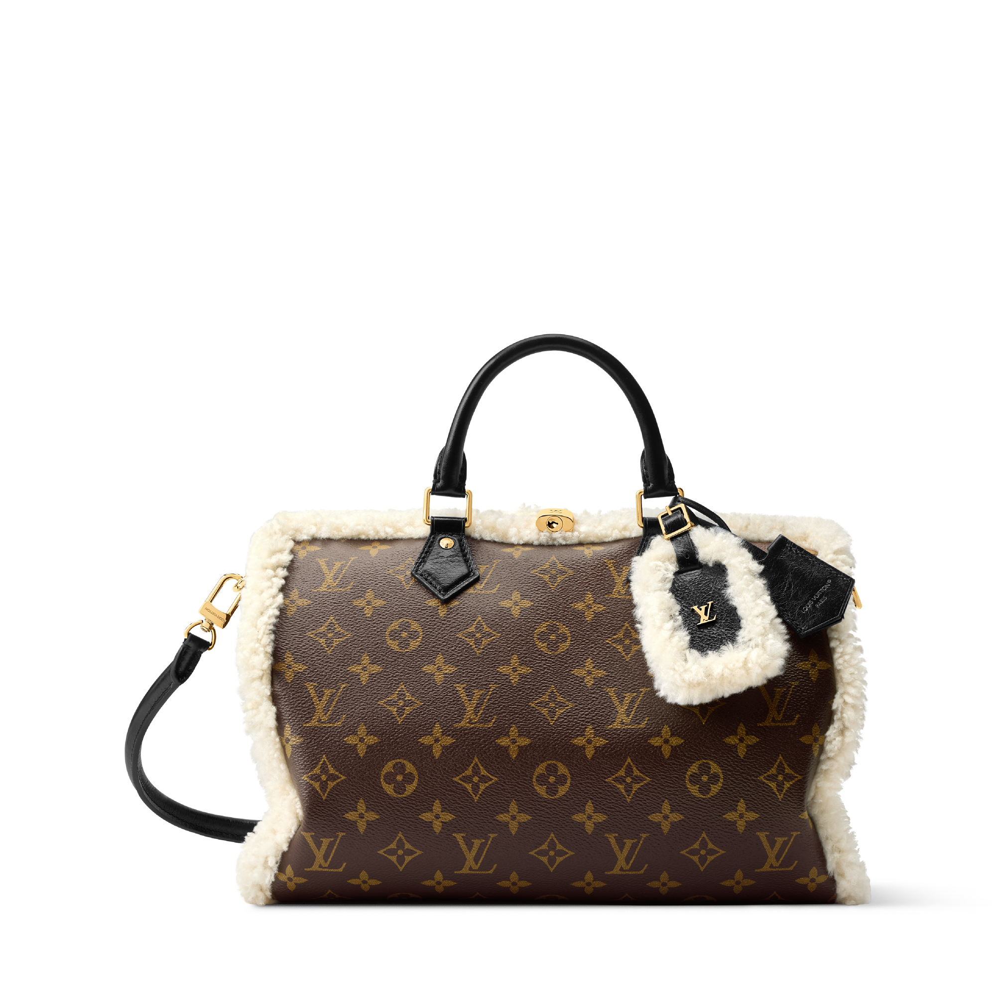 LOUIS VUITTON ブトン ドゥ マンシェット M30986 Speedy Soft 30 Teddy Other Monogram Canvas - Women Bags | LOUIS